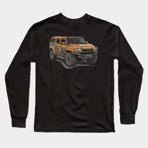 4x4car6 Long Sleeve T-Shirt by godzilla